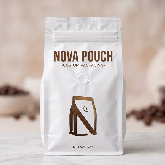 Custom Eight-Side Seal Pouch with One-Way Valve