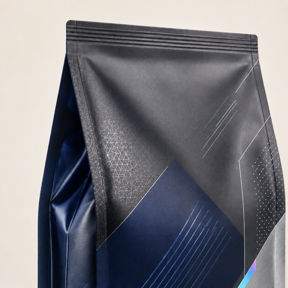 Side-gusset pouch top seal detail