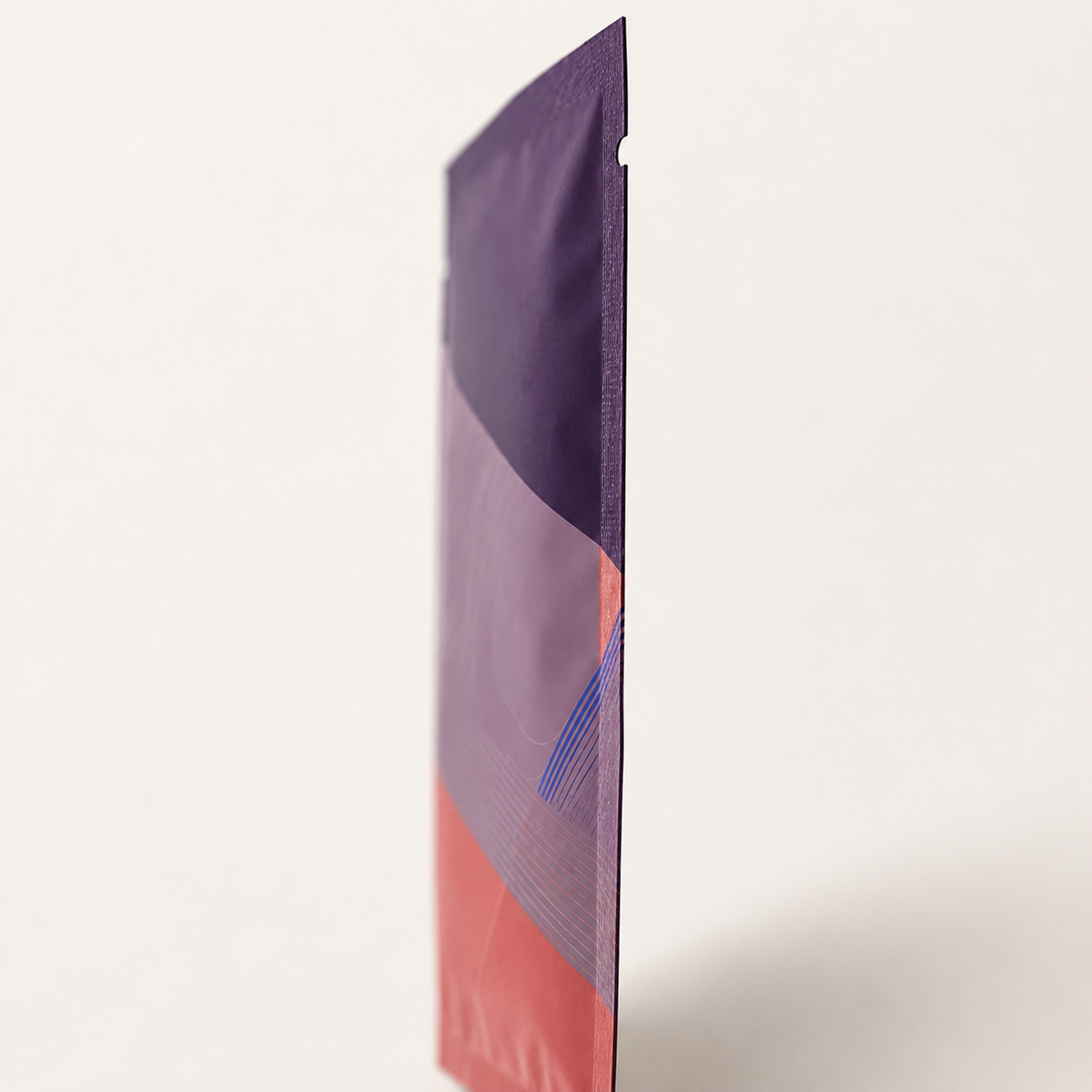 Three-side-seal pouch edge detail