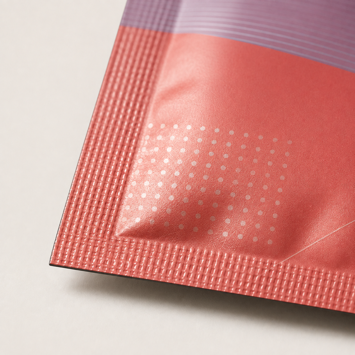 Flat pouch bottom seal detail